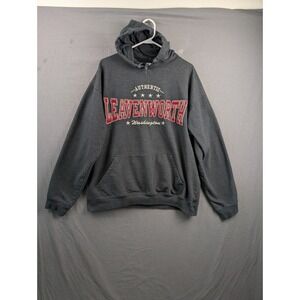Dimco Apparel Leavenworth Washington‎ Hoodie Mens XL Charcoal Gray Pullover